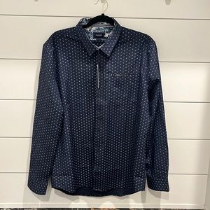 NWT - 7 Diamonds Navy Blue Long Sleeve Button Down Shirt